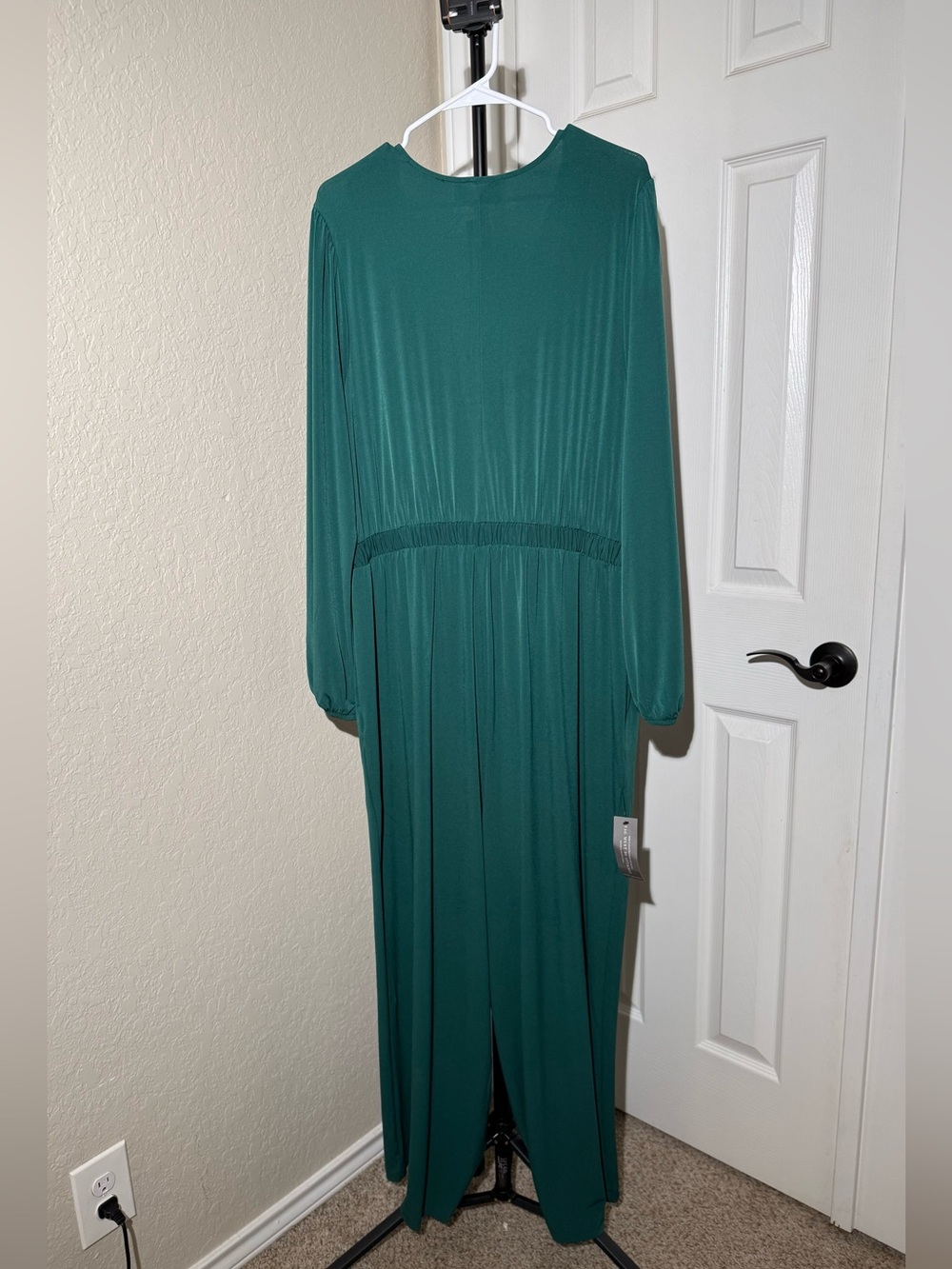 Lane Bryant Green Surplice Long Sleeve Wide Leg Jumpsuit - NWT - Picture 6 of 11